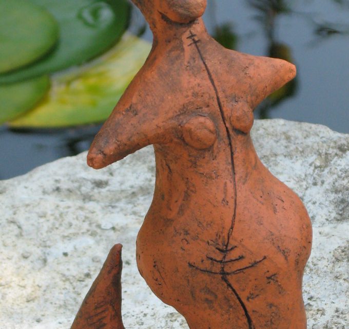 Fischfrau - Skulptur, Ton - Brigitte Schwarz